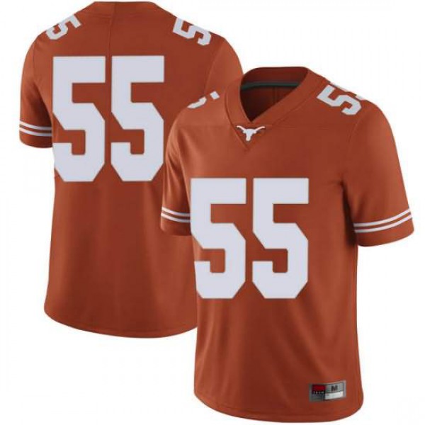Men's Texas Longhorns #55 D'Andre Christmas-Giles Limited Embroidery Jersey Orange